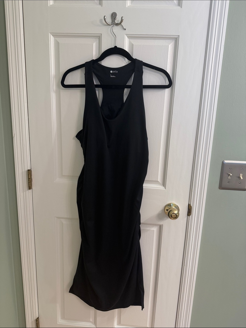 Zella Black Racerback Midi Dress